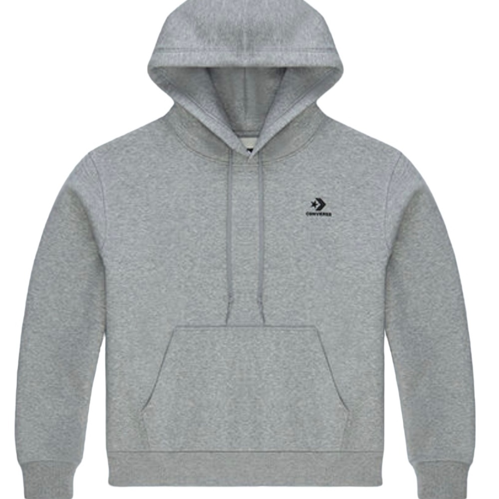 💖MEGA SALE💖Converse Embroidered Chevron Women's Gray Hoodie 10020872-A04